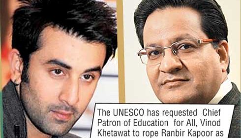 Ranbir Kapoor UNESCO