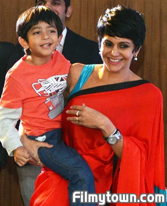Mandira Bedi and her son Vir