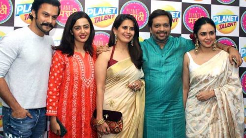 Marathi film celebrities at Planet Marathi launch