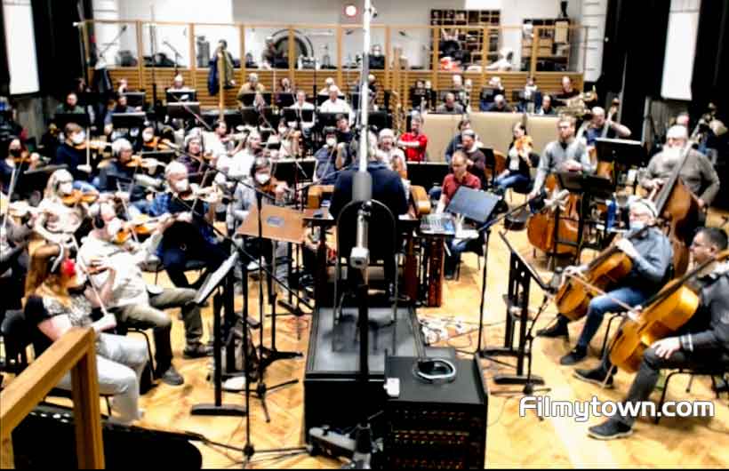 Live orchestra in Prague for title track of CHEHRE