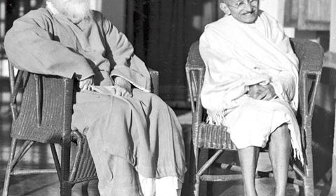 Rabindranath Tagore and Mahatma Gandhi - Ekla Chalo