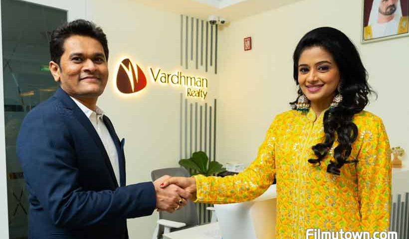 Vardhaman Realty signs Priyamani as Brand Ambassador