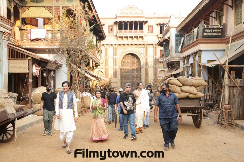 Maharaj film set