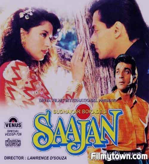 Sanjay Dutt, Salman Khan, Madhuri Dixit in Saajan