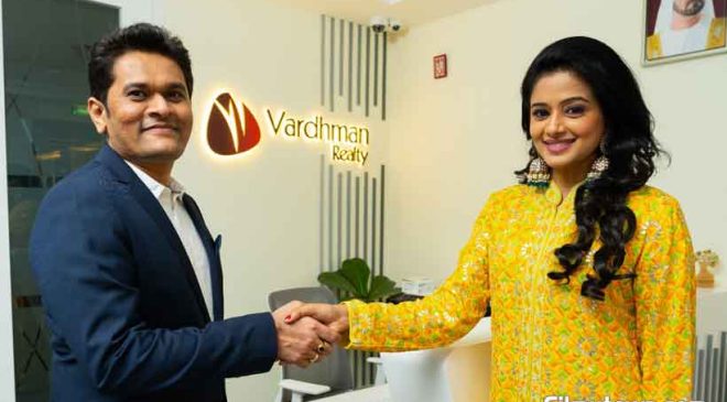 UAE’s investment & asset management company Vardhman Realty signs up Priyamani as it’s brand ambassador