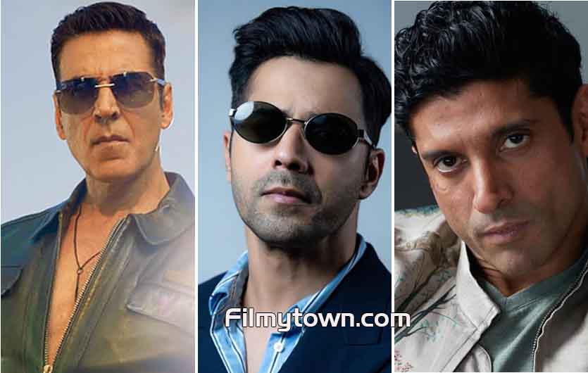 Akshay Kumar, Varun Dhawan and Farhan Akhtar donning patriotic characters