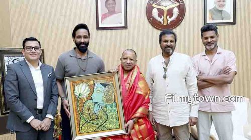Vishnu Manchu with Yogi Adityanath